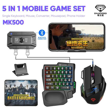 RGB One-Hand Gaming Combo